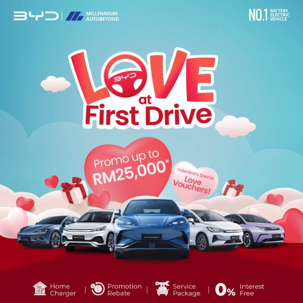 LOVE AT FIRST DRIVE BYD MILLENNIUM