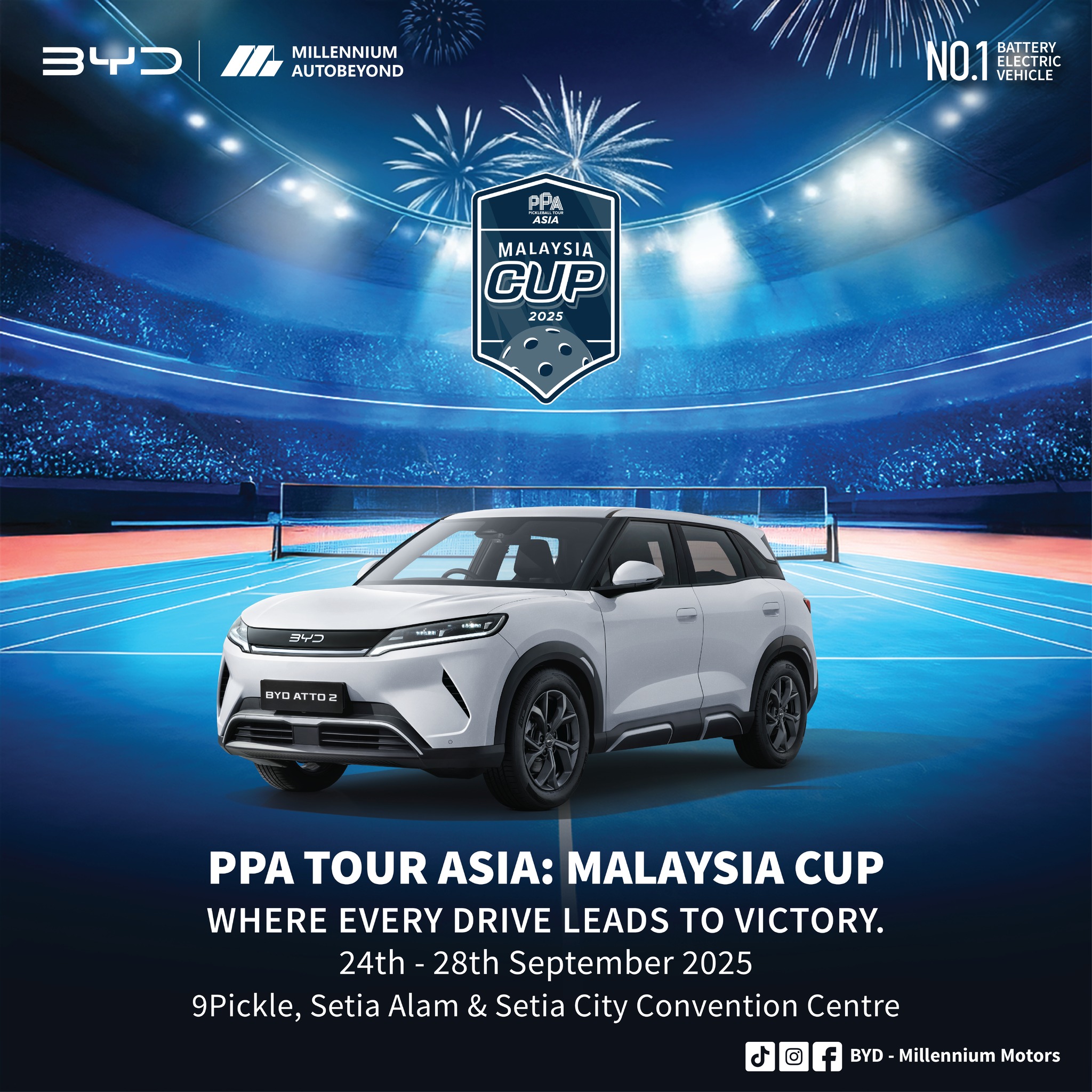 You are currently viewing BYD MILLENNIUM x Tour Asia Malaysia Cup 2025